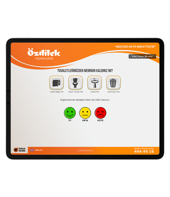 Özdilek Alışveriş Merkezleri Memnuniyet Anketi (Kiosk)